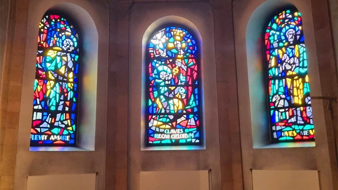 vitraux de l'église Saint-Pierre à Yverdon