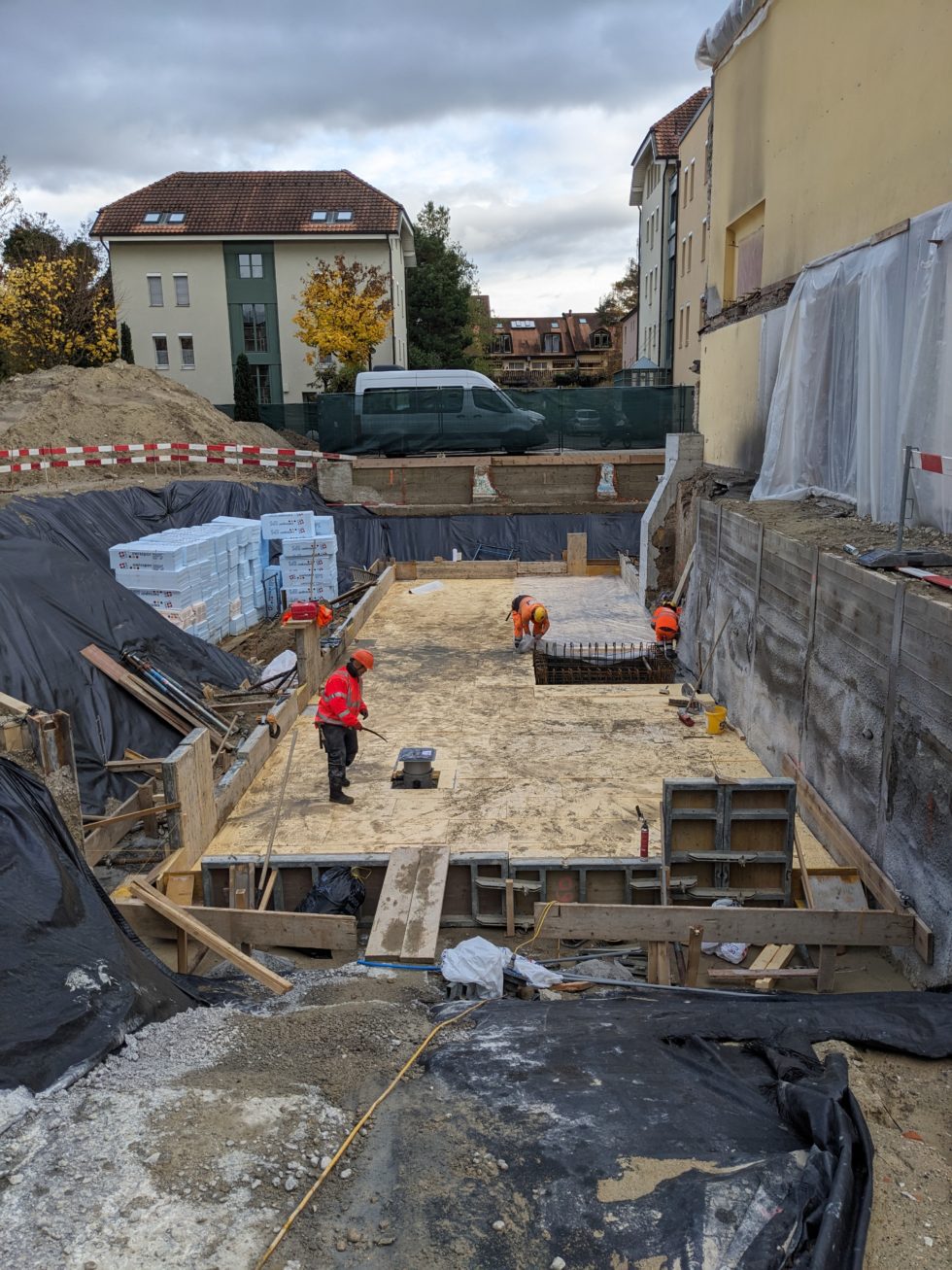 Préparation pour la pose de la chape