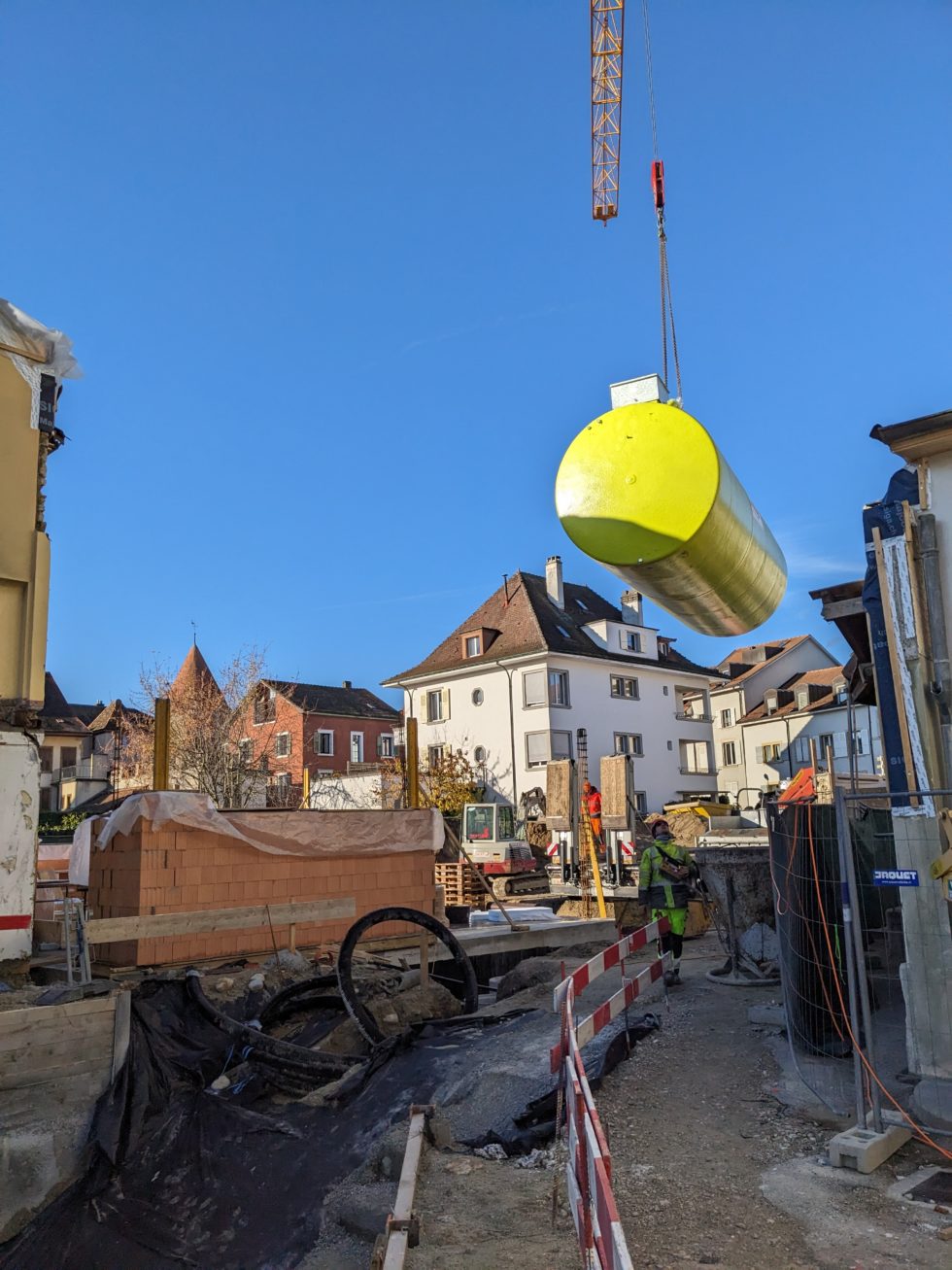 Arrivée de la citerne à pellets