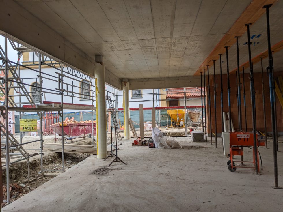 Bât A : suppression de l’étayage, en cours (09.04.2024)