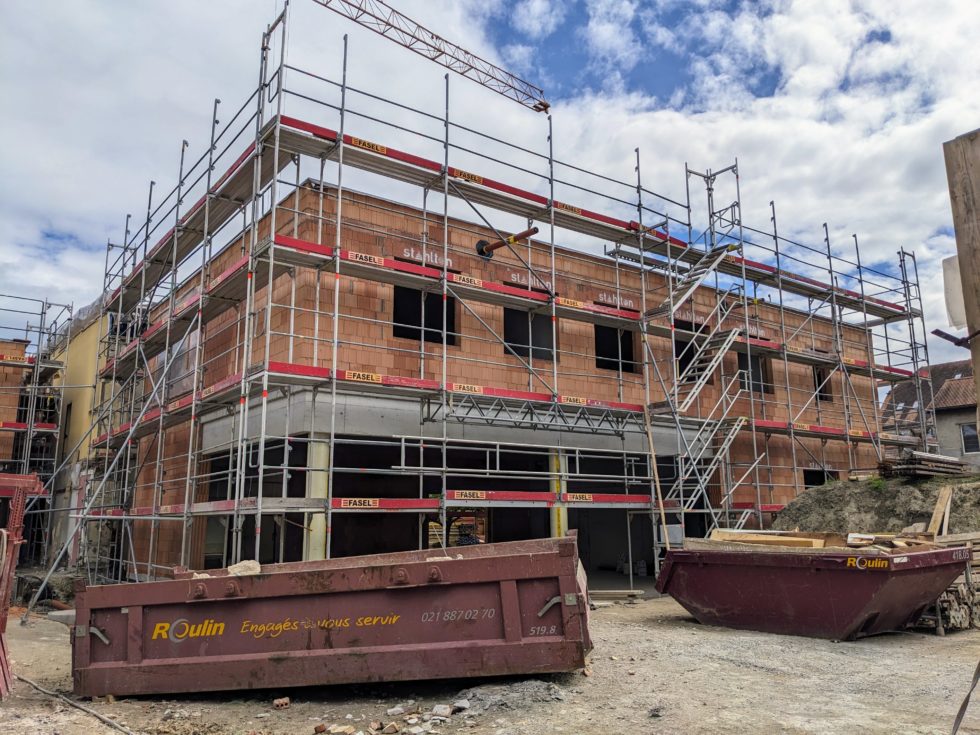 Bât A : barrière vapeur et mise hors d’eau, terminé (30.04.2024)