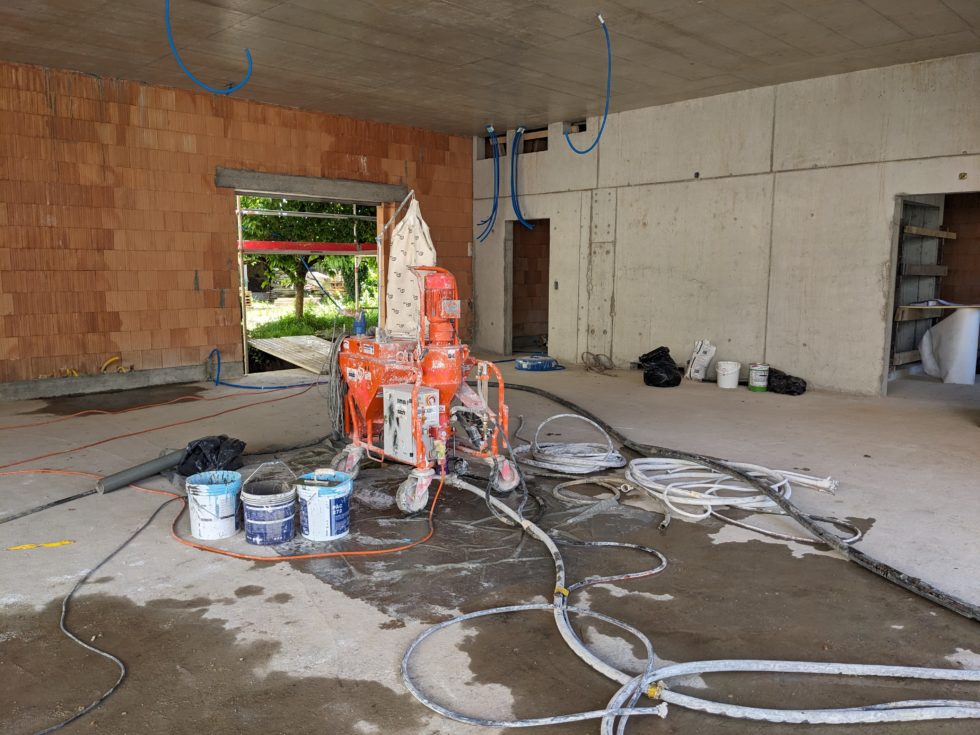 Bât. A : mise en place pour travaux façades, en cours (04.06.2024)