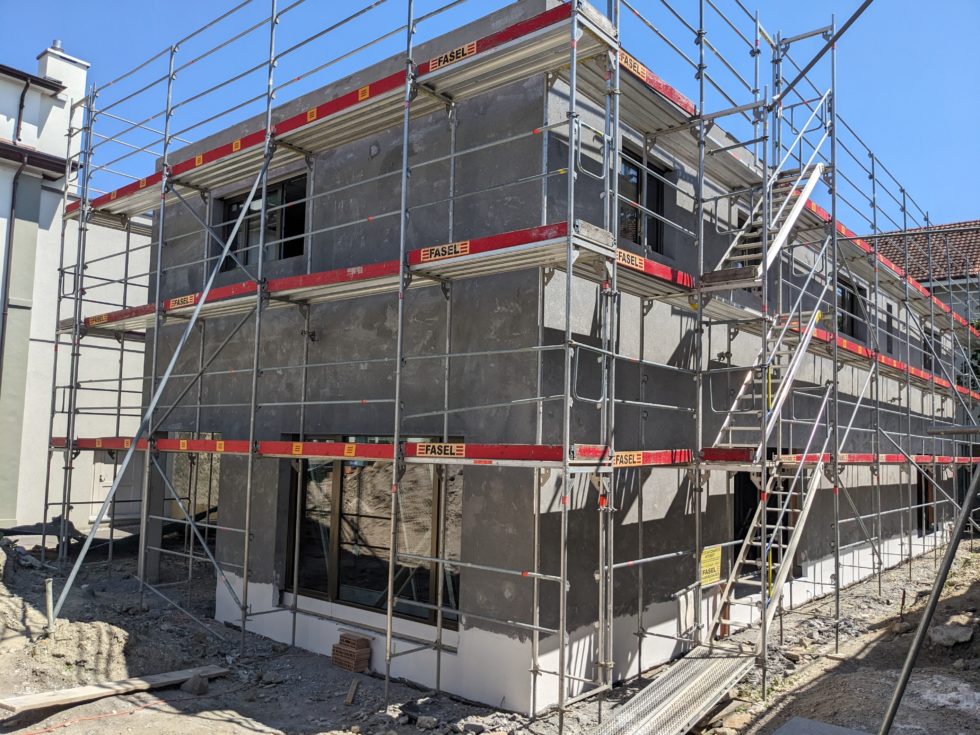 Bat. D : fin des travaux de l’enduit de façade (29.07.24)