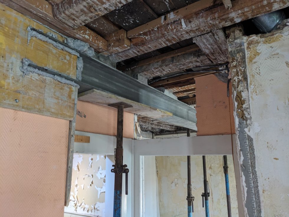 Bât. B : pose du profil HEA, terminé (19.08.2024)