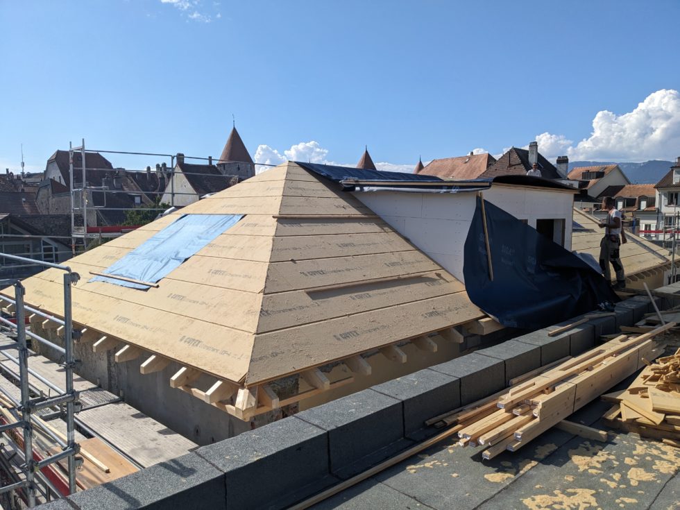 Bât. B : mise hors d’eau terminée le 20.09.2024 (rapide!)