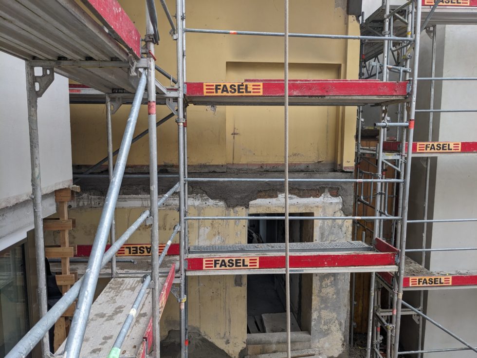 Bât. B : réfection façade, en cours (14.10.2024)