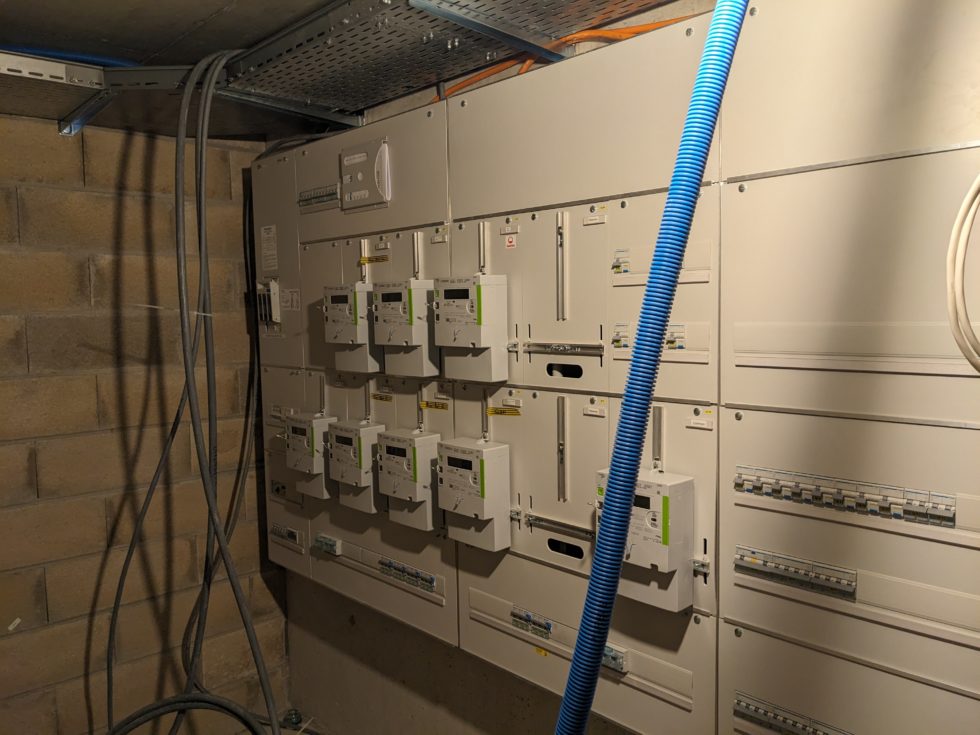 Bât. C : pose des compteurs définitif, terminé (14.10.2024)