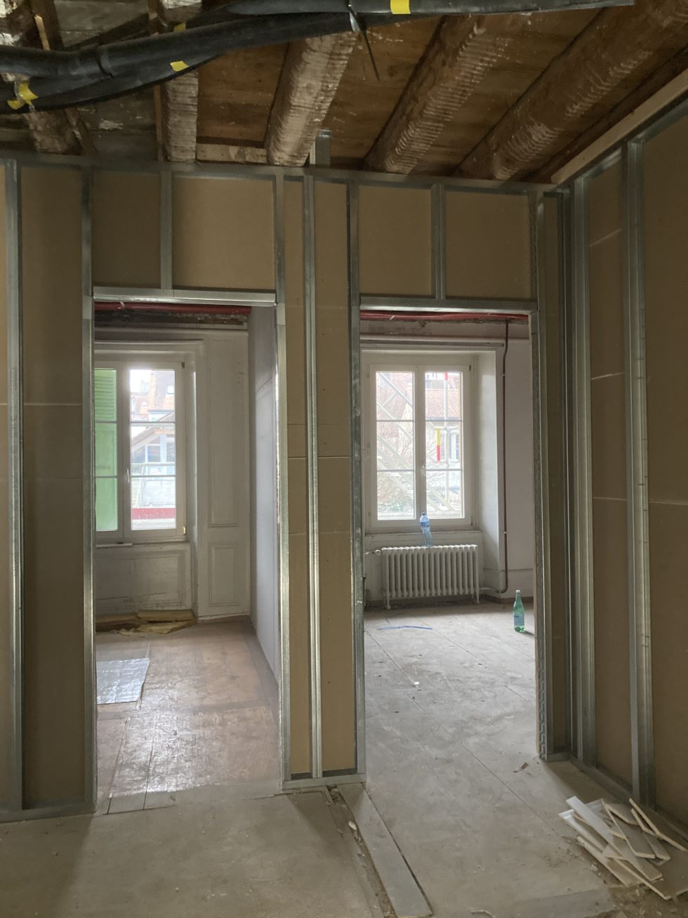 Palier bât. B – cloisons placo (09.12.24)