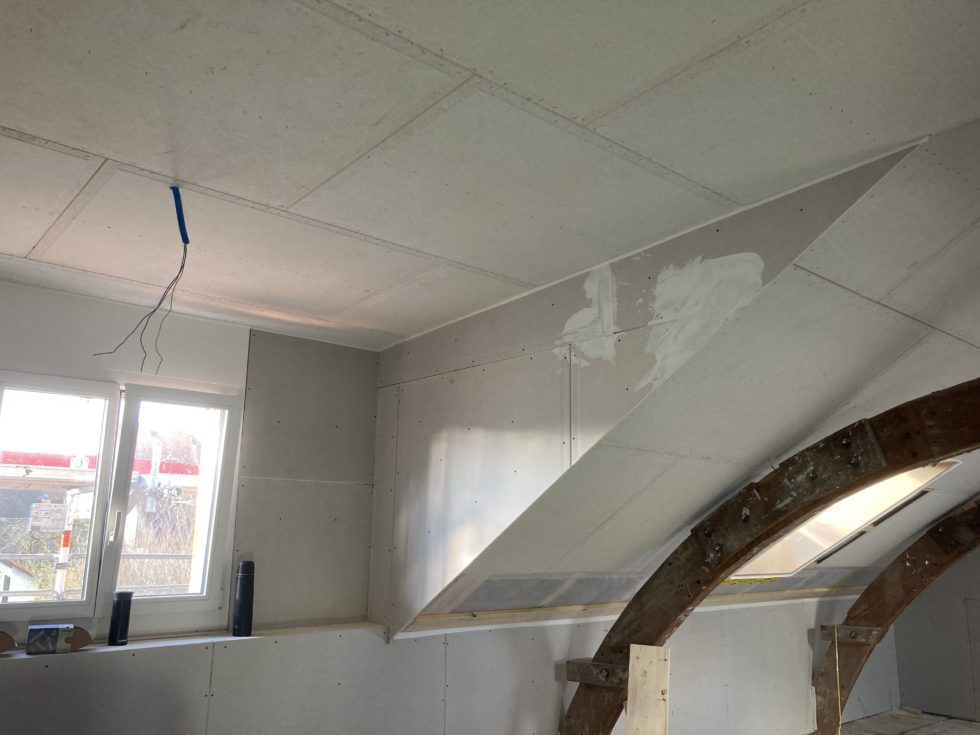 Bât. B : plafonds aux combles exécutés (27.01.2025)