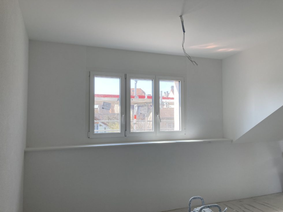 Bât. B : crépi dans les combles (24.03.2025)