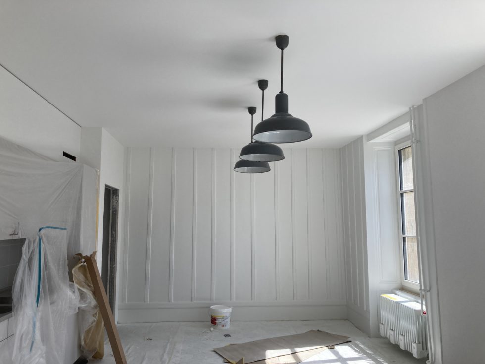 Bât. B : pose des luminaires et radiateurs (15.04.2025)